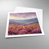Poster - Poster ohne Rahmen - Feld Frau Landschaft - 60x60 Produktbild-Vorschau 3