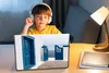 MuchoWow® Laptop Aufkleber Sticker Cover Tür - Blau - Weiß Produktbild-Vorschau 3