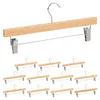Relaxdays broekhangers, hout, 12 stuks, verstelbaar, met Productafbeelding-voorbeeld 8