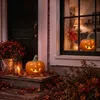 Kürbis-Laterne als LED Halloween-Deko Windlicht in 22x20 cm Produktbild-Vorschau 1