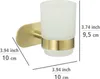WENKO Turbo-Loc® Zahnputzbecher Mod. Orea Uno Gold Matt, Produktbild-Vorschau 4