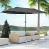 Parasol Outsunny Double 455 x 265 cm, parasol z ochroną UV Podgląd zdjęcia produktu 1