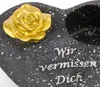 Novaliv Grabschmuck I Grabengel Grabdeko Grabherz Produktbild-Vorschau 3