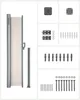 SONGMICS Hliníková boční markýza 200 x 350 cm 280 g/m² Náhled obrázku produktu 2
