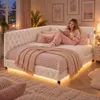 Łóżko młodzieżowe INONEFT 140x200 z oświetleniem LED, Podgląd zdjęcia produktu 2