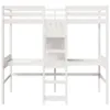 vidaXL Hochbett ohne Matratze Weiß 90x190 cm Massivholz Produktbild-Vorschau 4