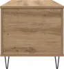 A front view of a wooden cabinet with black hairpin legs. Voir les images du produit