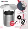 KOTARBAU® Chapeau De Cheminée Inox ø 200 mm Argent Chapeau Voir les images du produit 7
