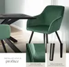 Chaise MARILYN Effet Velours Style Scandinave - vert Voir les images du produit 4