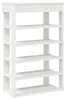 vidaXL Portascarpe bianco 60x30x98 cm Materiale a base di Anteprima dell’immagine prodotto 1