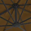 vidaXL Slunečník s hliníkovou tyčí 300x300 cm Taupe Náhled obrázku produktu 5