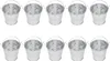 10ks květináčů Mini Succulent Plant Pot Malý kovový kbelík Náhled obrázku produktu 5