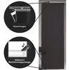 Close-up diagrams illustrating the features of a roller blind. Anteprima dell’immagine prodotto