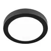 A black, round LED ceiling light is shown against a white background. Náhľad obrázku produktu