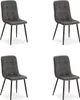 Chaise Salle à Manger Lot de 4 Gris Design Moderne Chaises Voir les images du produit 1