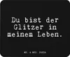 Mr. & Mrs. Panda Mousepad Du bist der Glitzer... - Schwarz Produktbild-Vorschau 1
