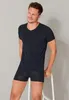 Schiesser Herren T-shirt V-Ausschnitt Gr. 7  blauschwarz Produktbild-Vorschau 1