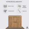 RODAN | Kupelnova Skrinka - 60 CM - Hnedý Mat - MDF - 2 Náhľad obrázku produktu 3