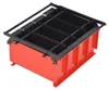 vidaXL Lis na papírové brikety Ocel 38x31x18 cm Černá a Náhled obrázku produktu 4