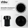 vhbw Faltenfilter kompatibel mit Bosch BGS 61438/04 ROXX X, Produktbild-Vorschau 4