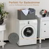 Skládací koš na prádlo 60L Bambusová tkanina Grey- Náhled obrázku produktu 4