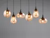 6-lichts hanglamp Lumina met amber glas Productafbeelding-voorbeeld 8