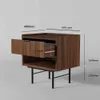 BEAUTYSOFA | Nachttisch EVRON 40 cm, Nachtschrank mit Produktbild-Vorschau 7