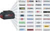 A Bosch battery and a collage of logos from various brands that are compatible with the AMPShare system. Voir les images du produit