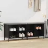 vidaXL Botník s policí černý dub 131 x 35 x 50 cm Náhled obrázku produktu 2