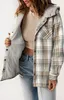 ASKSA Femme Veste d'hiver à carreaux Oversize Manches Voir les images du produit 4