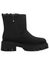 A black boot with a thick sole and fur lining, shown from the side against a white background. Produktbild-Vorschau