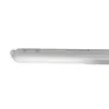 A close-up, side view of a long, white LED light fixture against a white background. Produktbild-Vorschau