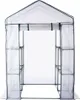 HI Gewächshaus mit 8 Ablagen 140x140x200 cm Transparent Produktbild-Vorschau 3