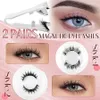 2 Paare Magnetische Wimpern Natürlicher Look Zwei Produktbild-Vorschau 2