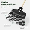 Gartenrechen 390 Schwarz mit flexiblem Kunststoffkopf und Produktbild-Vorschau 5