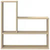 vidaXL Nástěnná police Sonoma, dubový Imitace, 60 x 11 x 60 Náhled obrázku produktu 3