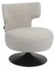 Bronx71 Sessel Metro Leinen drehbar taupe Produktbild-Vorschau 9