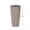 NABBI Blumentopf aus Kunststoff DTUS200 20 cm - Mokka Produktbild-Vorschau 2