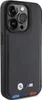 Etui BMW kožené razítko Tricolor Do Iphone 15 Pro - Czarne Náhled obrázku produktu 4