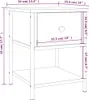 vidaXL Noční stolky 2 ks. Kouřový dub 34x35,5x45 cm výrobek Náhled obrázku produktu 8