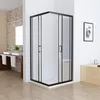 MIQU Duschkabine Eckeinstieg 90x90x185 cm  Duschwand mit Produktbild-Vorschau 2