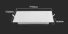 LED Solution Bílý vestavný LED panel hranatý 170 x 170mm Náhled obrázku produktu 3