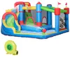 Outsunny Hüpfburg, Aufblasbare Hüpfburg, Wasserpark mit Produktbild-Vorschau 1