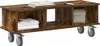 vidaXL TV-standaard, 100 x 35 x 35 cm, rook-eikenfineer, Productafbeelding-voorbeeld 3
