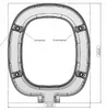 Sedile WC - Sedile per WC - per Cersanit Facile - Bianco - Anteprima dell’immagine prodotto 6