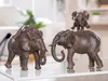 Gilde Figur, Elefant, "Tarangire", Kunstharz, braun, VE 4, Produktbild-Vorschau 3