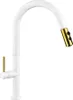 Mexen Ava miscelatore da cucina, bianco/oro - 672800-25 Anteprima dell’immagine prodotto 1