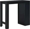 vidaXL Barový stôl s policou čierny 110 x 50 x 103 cm Náhľad obrázku produktu 2