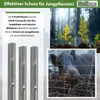 Z-Profil Zaunpfosten 200 cm feuerverzinkt 10x Zaunpfähle Produktbild-Vorschau 4