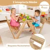 COSTWAY Kinder Picknicktisch, Kindersitzgruppe outdoor mit Produktbild-Vorschau 4
